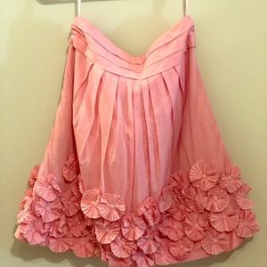 Pink leifsdottir floral skirt